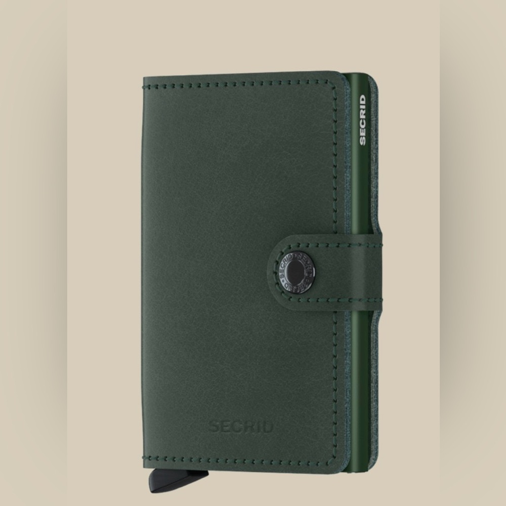 Secrid Green Leather MiniWallet and Cardholder
